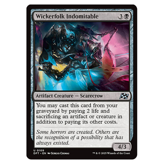 Wickerfolk Indomitable 0109 card from the Magic The Gathering set Aetherdrift