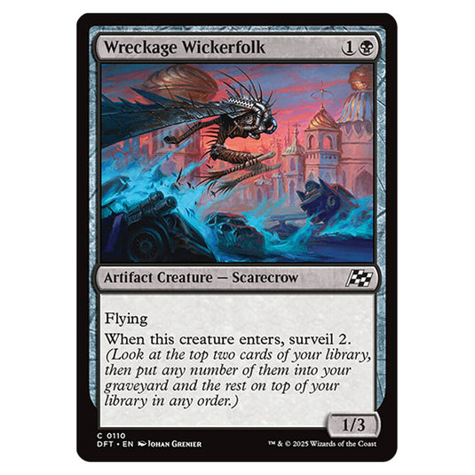Wreckage Wickerfolk 0110 card from the Magic The Gathering set Aetherdrift