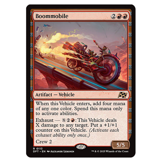 Boommobile 0113 card from the Magic The Gathering set Aetherdrift