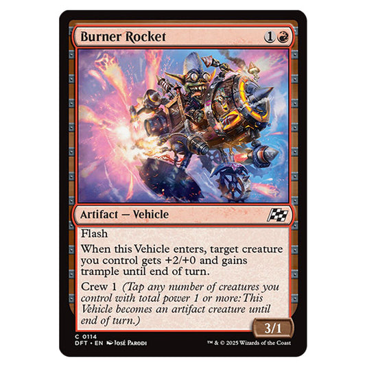 Burner Rocket 0114 card from the Magic The Gathering set Aetherdrift