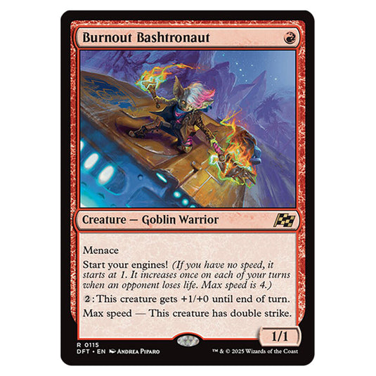 Burnout Bashtronaut 0115 card from the Magic The Gathering set Aetherdrift