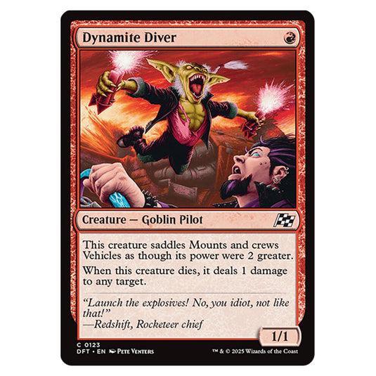 Dynamite Diver 0123 card from the Magic The Gathering set Aetherdrift