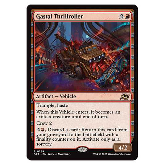 Gastal Thrillroller 0129 card from the Magic The Gathering set Aetherdrift