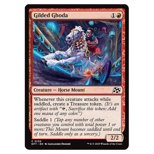 Gilded Ghoda 0130 card from the Magic The Gathering set Aetherdrift