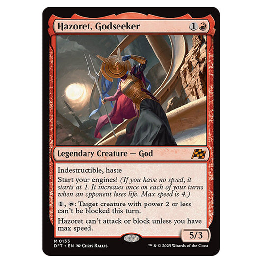 Hazoret, Godseeker 0133 card from the Magic The Gathering set Aetherdrift