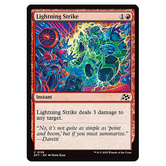 Lightning Strike 0136 card from the Magic The Gathering set Aetherdrift