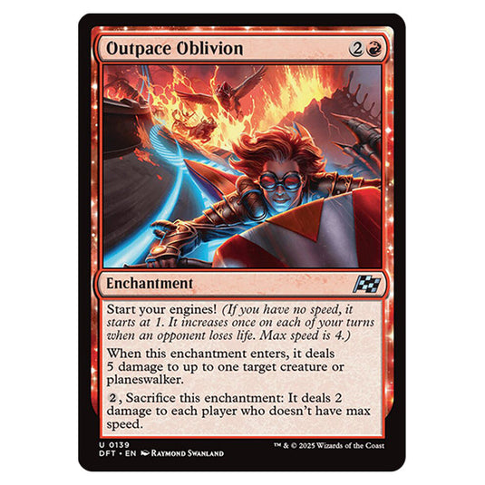 Outpace Oblivion 0139 card from the Magic The Gathering set Aetherdrift