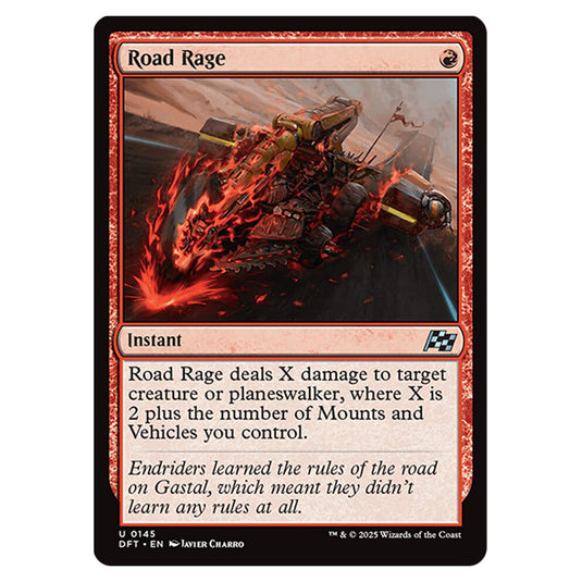 Road Rage 0145 card from the Magic The Gathering set Aetherdrift