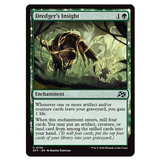 Dredger's Insight 0159 card from the Magic The Gathering set Aetherdrift