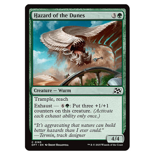 Hazard of the Dunes 0165 card from the Magic The Gathering set Aetherdrift