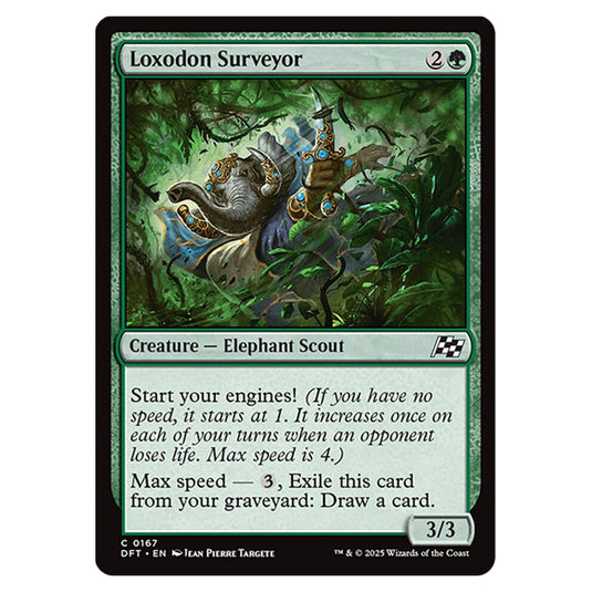Loxodon Surveyor 0167 card from the Magic The Gathering set Aetherdrift