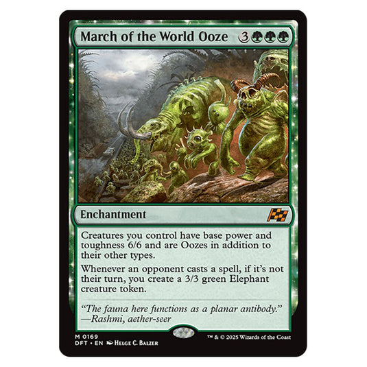 March of the World Ooze 0169 card from the Magic The Gathering set Aetherdrift
