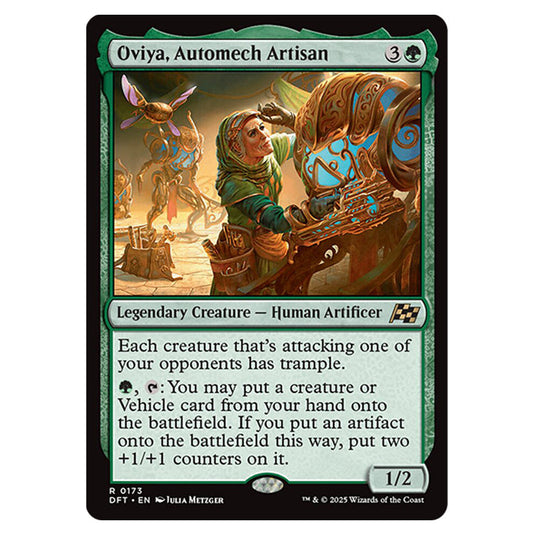 Oviya, Automech Artisan 0173 card from the Magic The Gathering set Aetherdrift