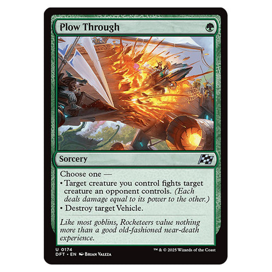 Plow Through 0174 card from the Magic The Gathering set Aetherdrift