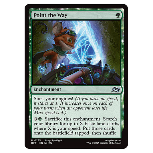 Point the Way 0175 card from the Magic The Gathering set Aetherdrift