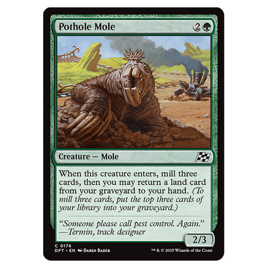 Pothole Mole 0176 card from the Magic The Gathering set Aetherdrift
