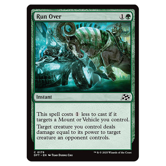 Run Over 0179 card from the Magic The Gathering set Aetherdrift