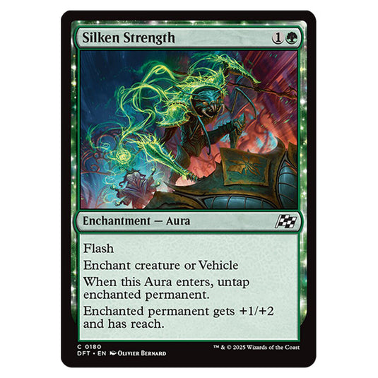 Silken Strength 0180 card from the Magic The Gathering set Aetherdrift