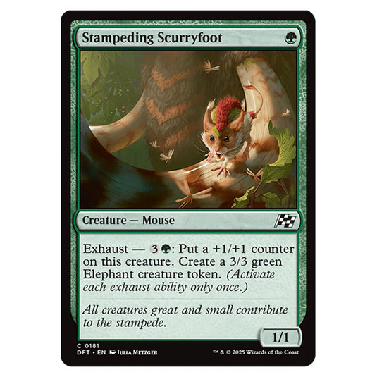 Stampeding Scurryfoot 0181 card from the Magic The Gathering set Aetherdrift