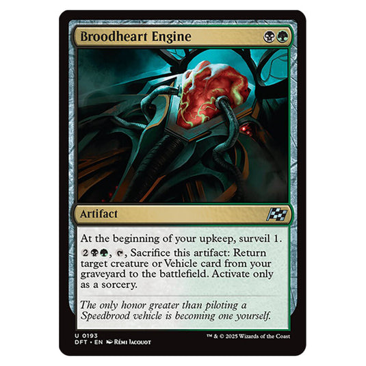 Broodheart Engine 0193 card from the Magic The Gathering set Aetherdrift