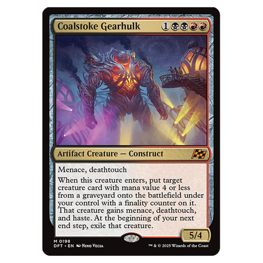 Coalstoke Gearhulk 0198 card from the Magic The Gathering set Aetherdrift