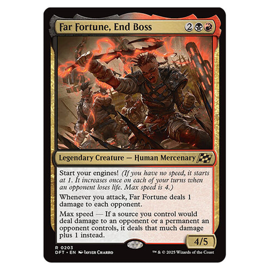 Far Fortune, End Boss 0203 card from the Magic The Gathering set Aetherdrift