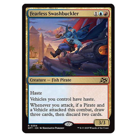 Fearless Swashbuckler 0204 card from the Magic The Gathering set Aetherdrift