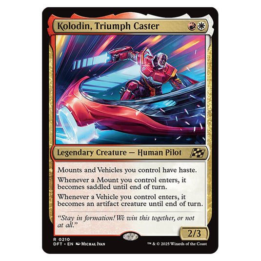 Kolodin, Triumph Caster 0210 card from the Magic The Gathering set Aetherdrift