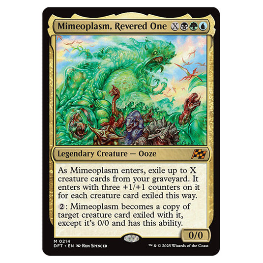 Mimeoplasm, Revered One 0214 card from the Magic The Gathering set Aetherdrift