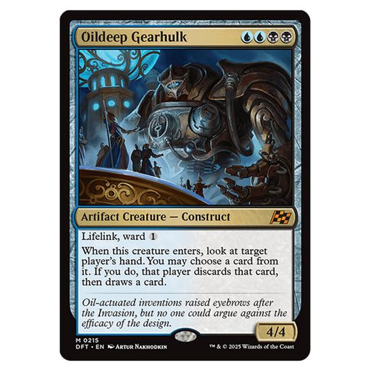 Oildeep Gearhulk 0215 card from the Magic The Gathering set Aetherdrift