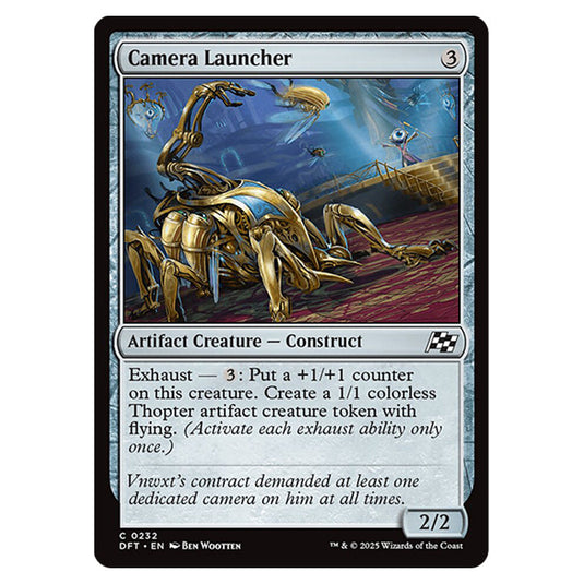 Camera Launcher 0232 card from the Magic The Gathering set Aetherdrift