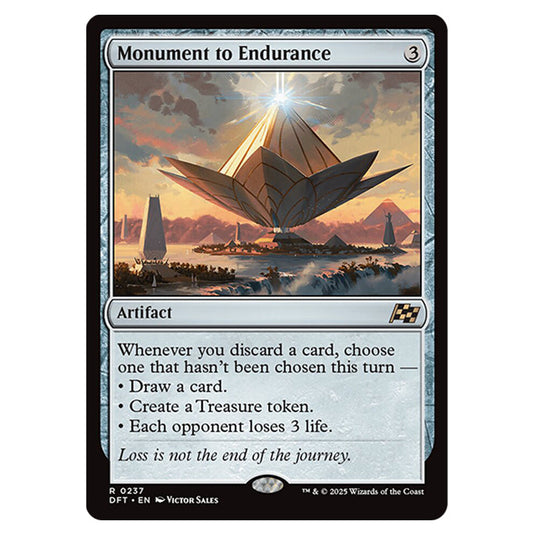 Monument to Endurance 0237 card from the Magic The Gathering set Aetherdrift