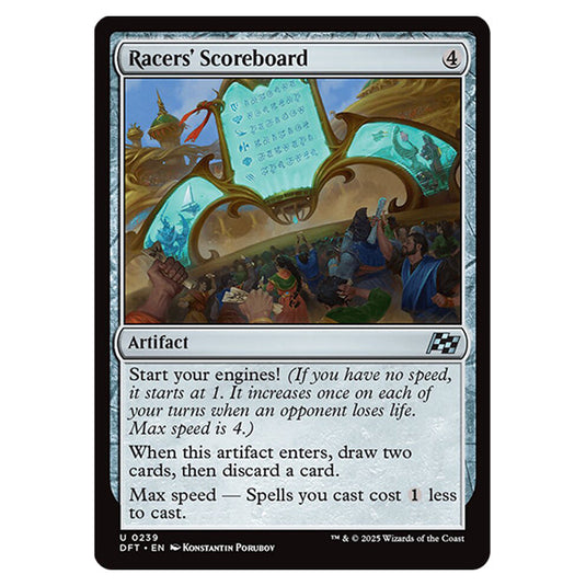 Racers' Scoreboard 0239 card from the Magic The Gathering set Aetherdrift