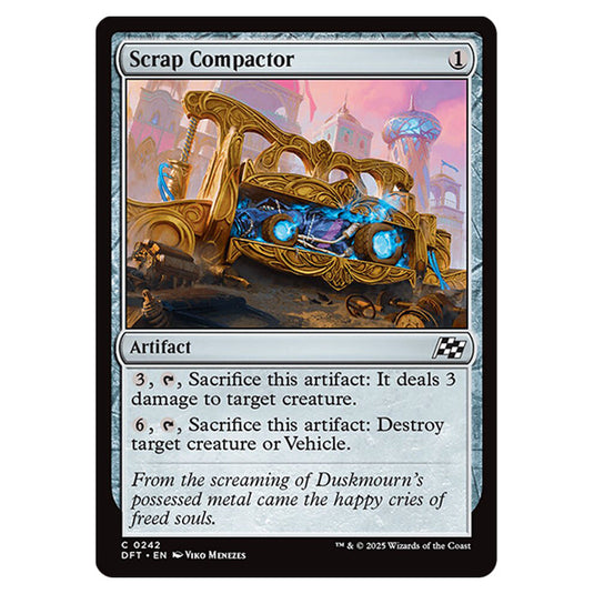 Scrap Compactor 0242 card from the Magic The Gathering set Aetherdrift