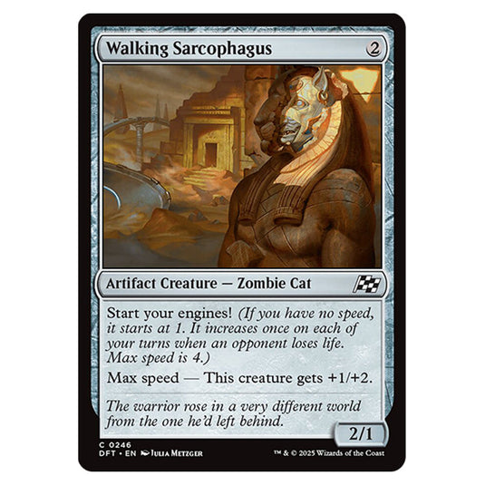 Walking Sarcophagus 0246 card from the Magic The Gathering set Aetherdrift