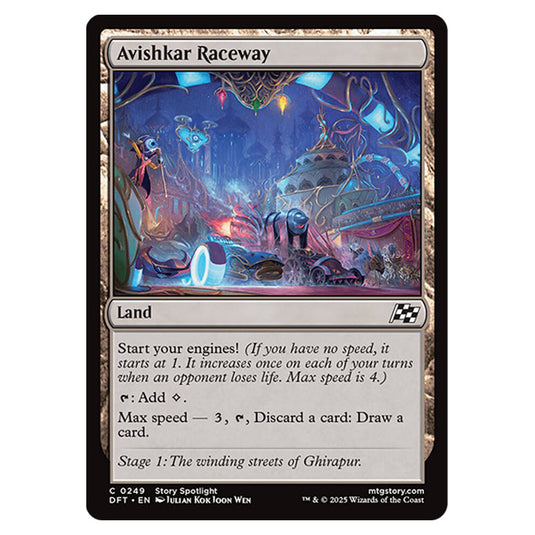 Avishkar Raceway 0249 card from the Magic The Gathering set Aetherdrift