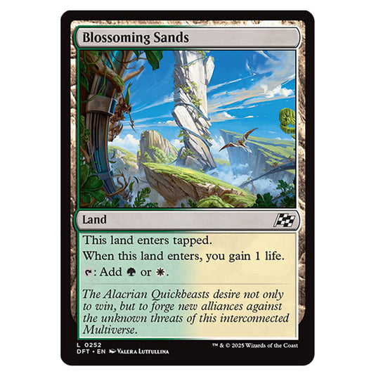 Blossoming Sands 0252 card from the Magic The Gathering set Aetherdrift
