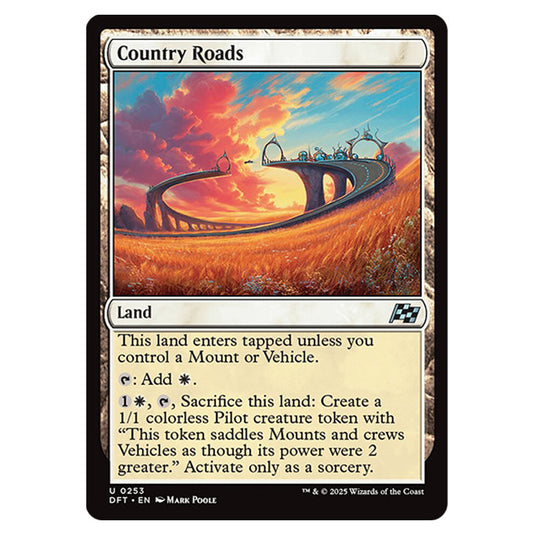 Country Roads 0253 card from the Magic The Gathering set Aetherdrift