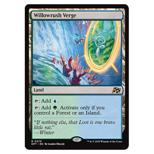 Willowrush Verge 0270 card from the Magic The Gathering set Aetherdrift