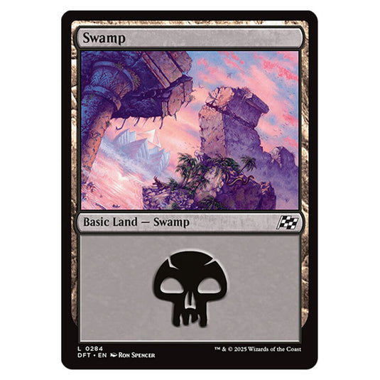 Swamp 0284 card from the Magic The Gathering set Aetherdrift