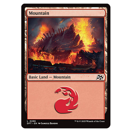 Mountain 0286 card from the Magic The Gathering set Aetherdrift