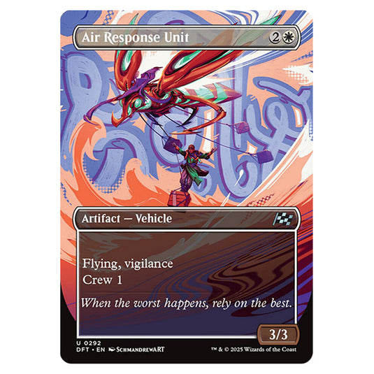 Air Response Unit 0292 card from the Magic The Gathering set Aetherdrift