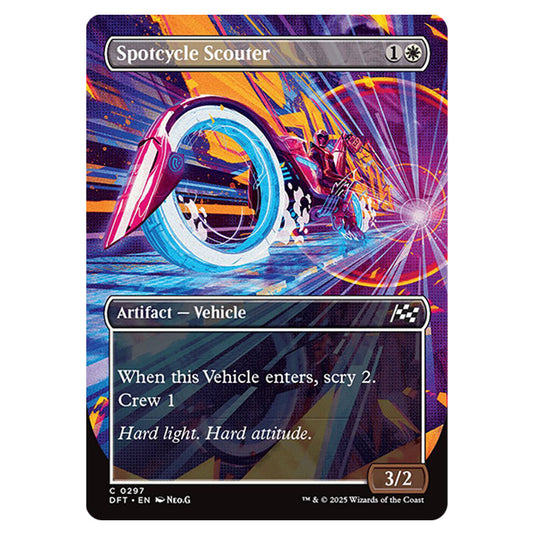 Spotcycle Scouter 0297 card from the Magic The Gathering set Aetherdrift