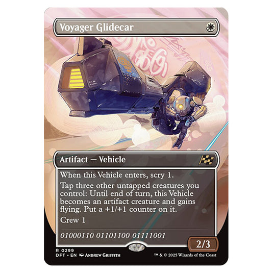 Voyager Glidecar 0299 card from the Magic The Gathering set Aetherdrift
