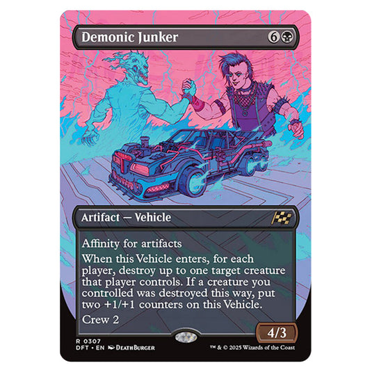 Demonic Junker 0307 card from the Magic The Gathering set Aetherdrift