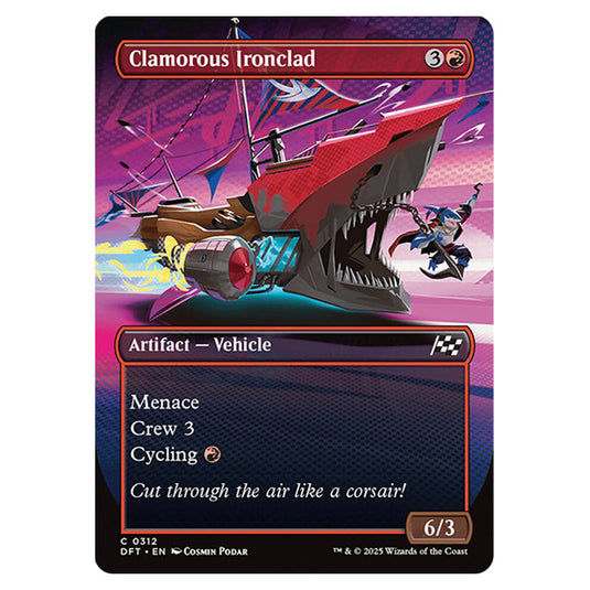 Clamorous Ironclad 0312 card from the Magic The Gathering set Aetherdrift