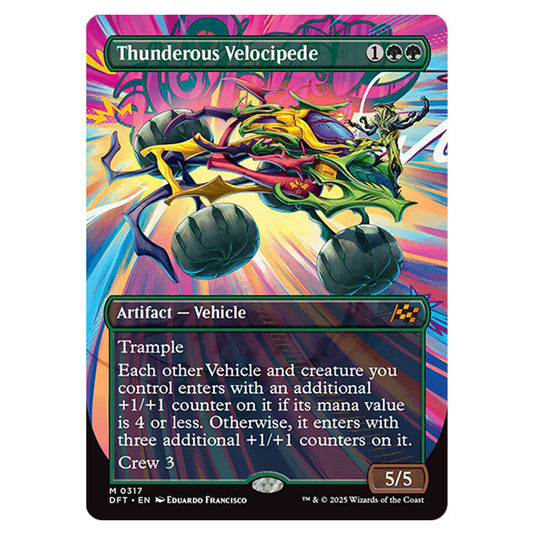 Thunderous Velocipede 0317 card from the Magic The Gathering set Aetherdrift