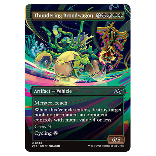 Thundering Broodwagon 0328 card from the Magic The Gathering set Aetherdrift