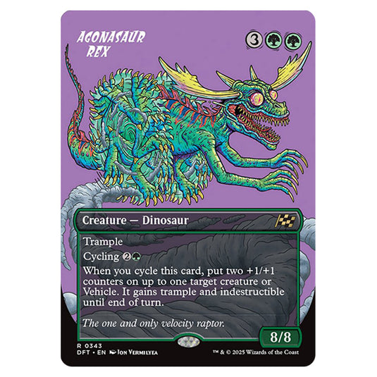 Agonasaur Rex 0343 card from the Magic The Gathering set Aetherdrift