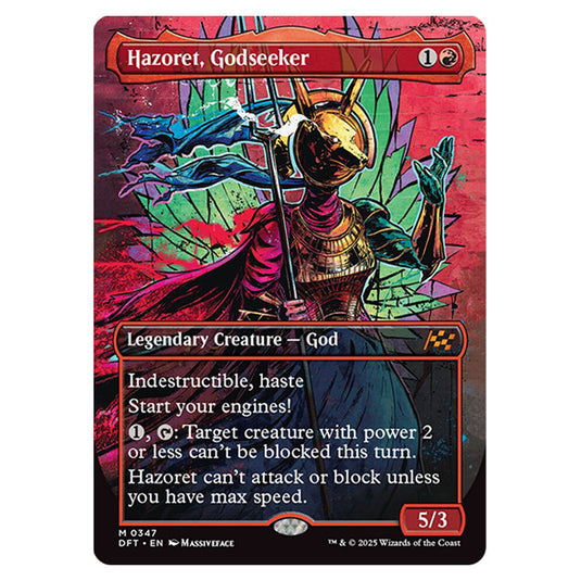 Hazoret, Godseeker 0347 card from the Magic The Gathering set Aetherdrift